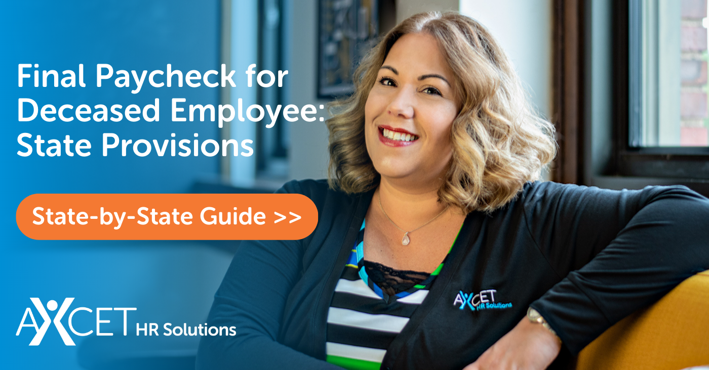 state by state guide final paycheck deceased employee